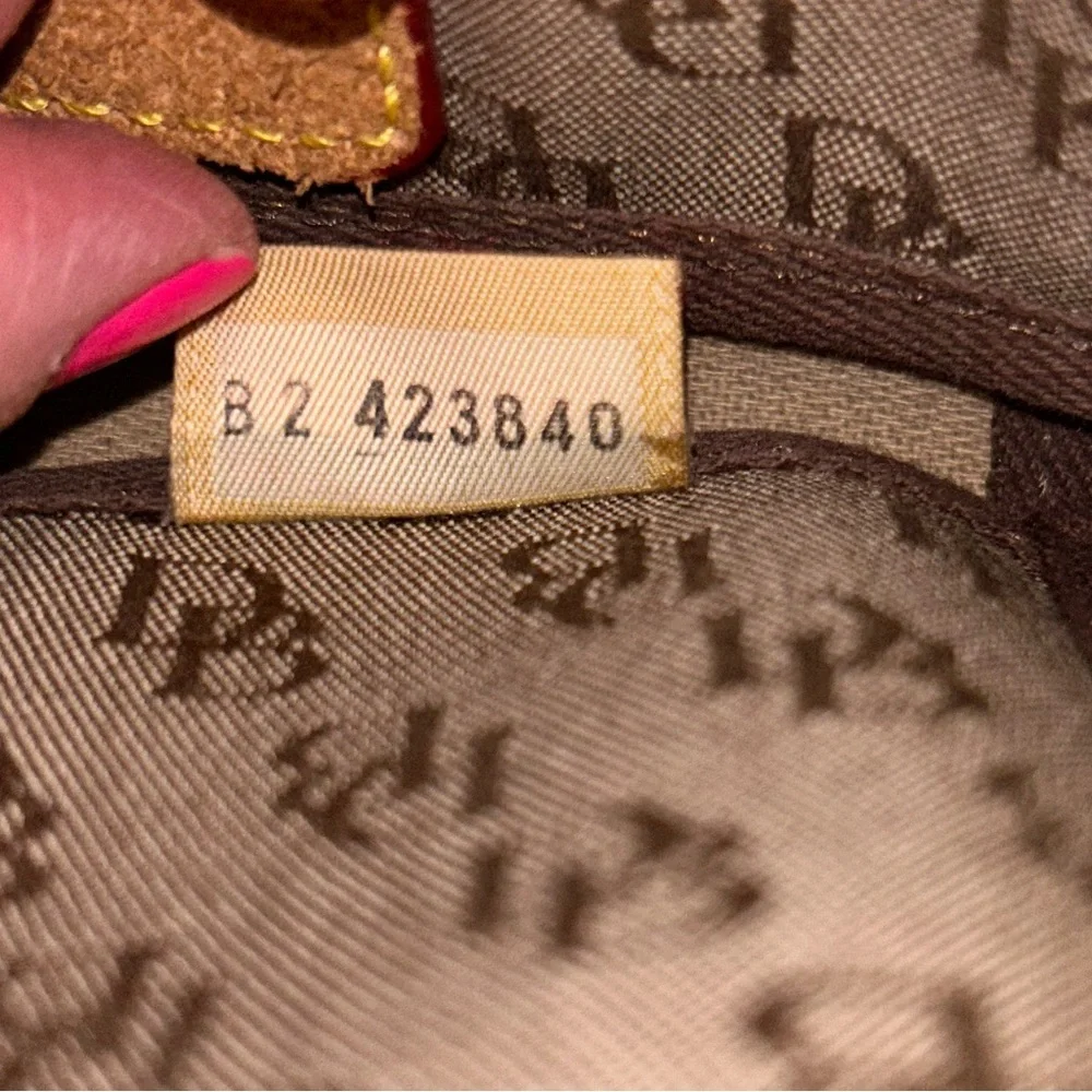 Dooney & Bourke Brown Monogram Tote with Tassel - Picture 13 of 13